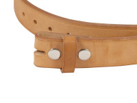 Appalero Gürtel ohne Schnalle aus bestem amerikanischen Harness Leder 28 - 46 inch 28 inch Natur