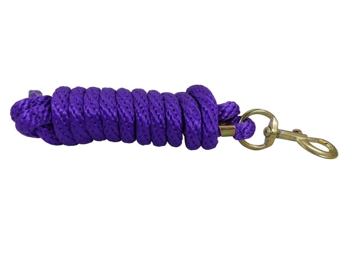Führstrick mit vermessingtem Snap diverse Farben Purple